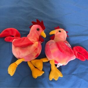 Vintage Strut The Rooster TY Beanie Baby Collectable 1996